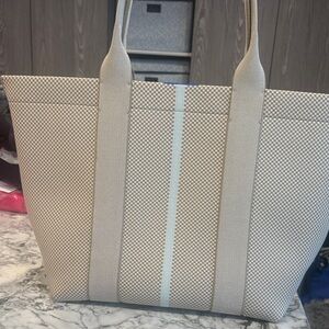 Rothy's Beige and Blue Tote Bag